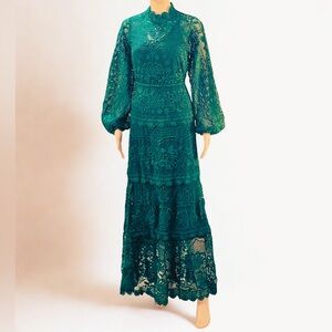 FARM Rio — Green Goddess in Lace